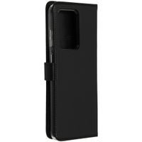 Selencia Echtleder Klapphülle Samsung Galaxy S20 Ultra - Schwarz