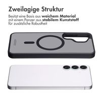 Accezz Rugged Frosted Back Cover mit MagSafe Samsung Galaxy S25 FE - Schwarz