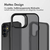 Accezz Rugged Frosted Back Cover Samsung Galaxy A15 (5G/4G) - Schwarz