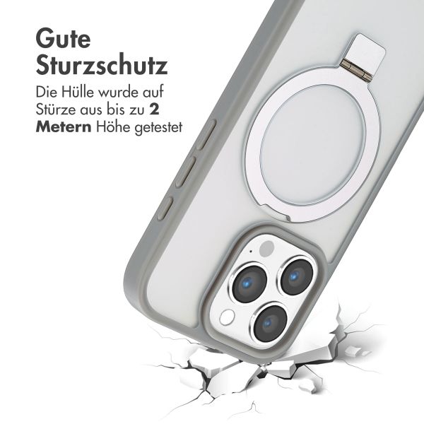 Accezz Ring Stand Backcover mit MagSafe Apple iPhone 16 Pro Max - Grau