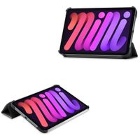 Accezz Trifold Klapphülle Apple iPad Mini 7 (2024) / iPad Mini 6 (2021) - Schwarz