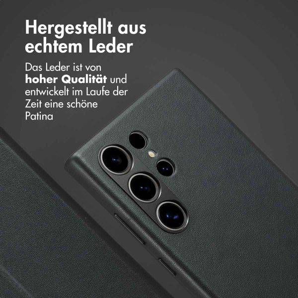 Accezz 2-in-1 Klapphülle aus Leder mit MagSafe Samsung Galaxy S24 Ultra - Onyx Black