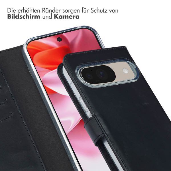 Selencia Echtleder Klapphülle Google Pixel 10 / 10 Pro - Schwarz