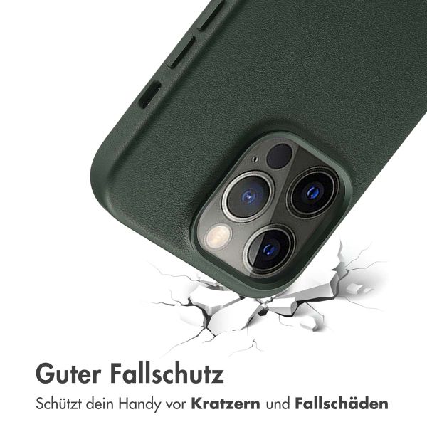 Accezz MagSafe Leather Backcover Apple iPhone 14 Pro - Cedar Green
