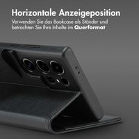 Accezz 2-in-1 Klapphülle aus Leder mit MagSafe Samsung Galaxy S24 Ultra - Onyx Black