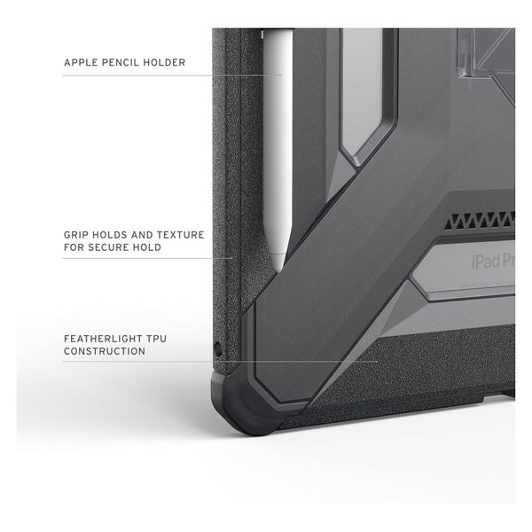 UAG Scout Plus Back Cover mit Ständer Apple iPad Pro 13 (2025) M5 / (2024) M4 - Ash