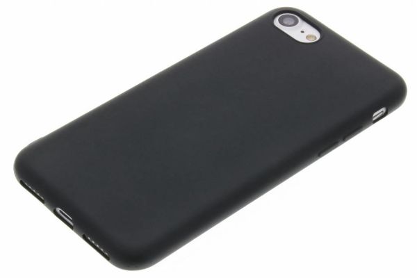 Accezz Color TPU Hülle Apple iPhone SE (2022 / 2020) / 8 / 7 - Schwarz