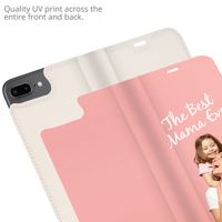 Gestalte deine eigene Compact Gel Klapphülle Apple iPhone 8 Plus / 7 Plus - Weiß