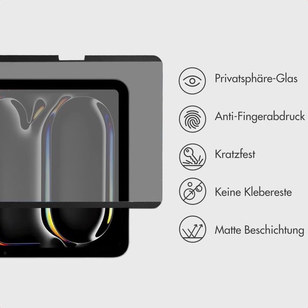 Accezz Magnetischer Sichtschutz-Displayschutz Apple iPad Pro 13 (2025) M5 / (2024) M4