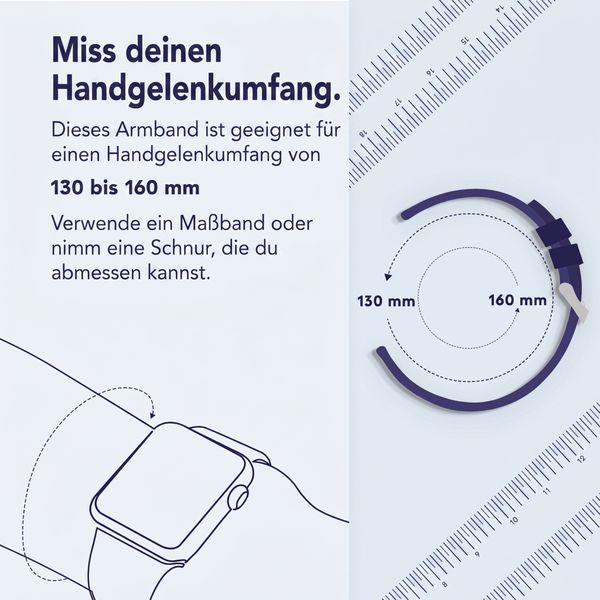 Apple Leather Link Armband für  Apple Watch | 38/40/41/42 mm - Größe S/M - Ink