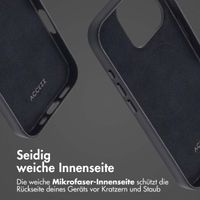 Accezz MagSafe Leather Backcover Apple iPhone 16 Pro - Onyx Black