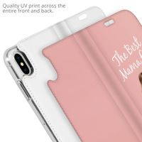 Gestalte deine eigene Compact Gel Klapphülle Apple iPhone X / Xs - Weiß