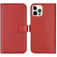 Selencia Echtleder Klapphülle Apple iPhone 12 (Pro) - Rot