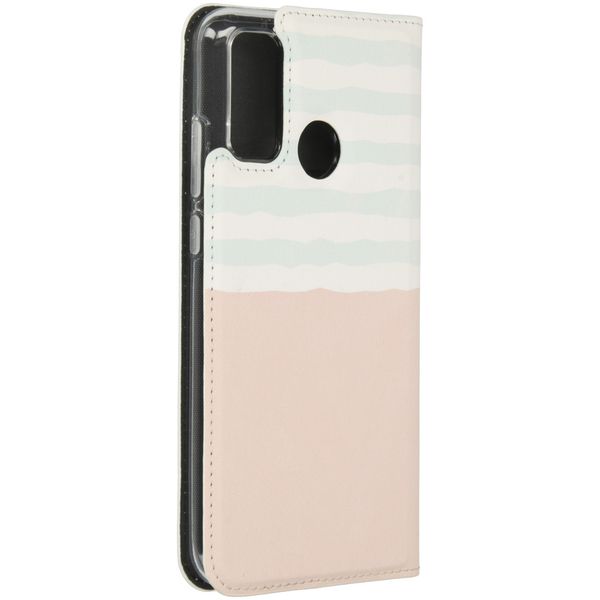 Gestalte deine eigene Compact Gel Klapphülle Huawei P Smart (2020) - Weiß