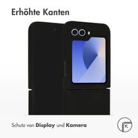 Accezz Liquid Silikoncase Samsung Galaxy Z Flip 6 - Schwarz