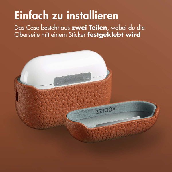 Accezz Echtleder Case  Apple AirPods Pro 2 - Cognac