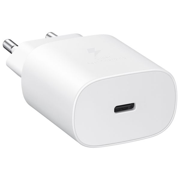 Samsung Original Fast Charging Adapter USB-C Oplader in Fabrikverpackung - 25 Watt - Weiß
