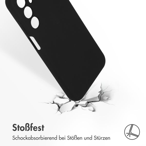 Accezz Liquid Silikoncase Samsung Galaxy A25 (5G) - Schwarz