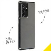 Accezz Clear TPU Backcover Samsung Galaxy S21 Ultra - Transparent