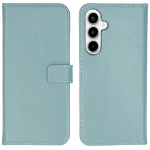 Selencia Echtleder Klapphülle Samsung Galaxy A35 - Air Blue
