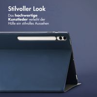 Accezz Classic Klapphülle Samsung Galaxy Tab S10 Plus / Tab S9 FE Plus / Tab S9 Plus - Dunkelblau