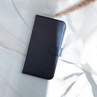 Selencia Echtleder Klapphülle Apple iPhone Xr - Blau