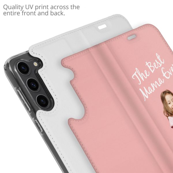Gestalte deine eigene Compact Gel Klapphülle Samsung Galaxy S23 - Weiß