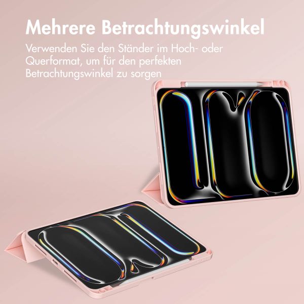 Accezz Smarte Klapphülle aus Silikon Apple iPad Pro 11 (2025) M5 / (2024) M4 - Rosa
