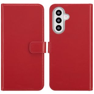 Selencia Echtleder Klapphülle Samsung Galaxy A26 - Rot