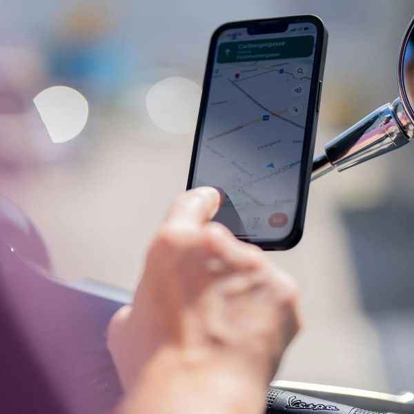 SP Connect Mirror Mount Pro SPC+ Handyhalterung für Scooter / Motorrad - Spiegelbefestigung - Schwarz