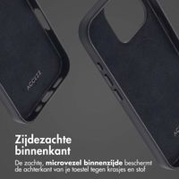 Accezz Echtleder Hülle + MagSafe Wallet Apple iPhone 16 Pro - Onyx Black