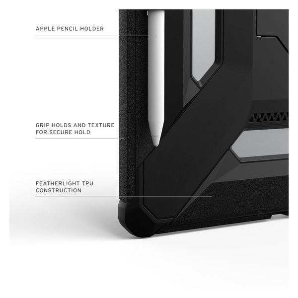 UAG Scout Plus Backcover mit Ständer Apple iPad Air 13 Zoll (2026) M4 / (2025) M3 / (2024) M2 - Black