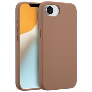 Accezz Liquid Silikoncase mit MagSafe Apple iPhone 17e / 16e - Hellbraun