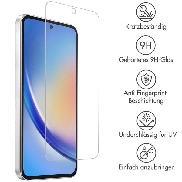 Accezz Displayschutz 2er-pack aus gehärtetem Glas Samsung Galaxy A55 (5G) / A35
