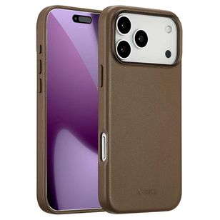 Accezz MagSafe Leather Backcover Apple iPhone 17 Pro Max - Kaffeebraun