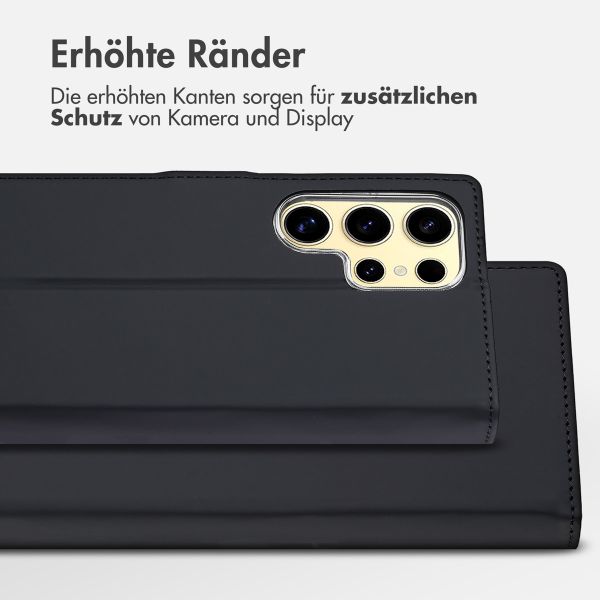 Accezz Wallet TPU Klapphülle Samsung Galaxy S25 Ultra - Schwarz