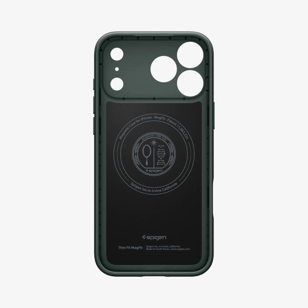 Spigen Thin Fit Backcover mit MagSafe Apple iPhone 17 Pro Max - Abyss Green