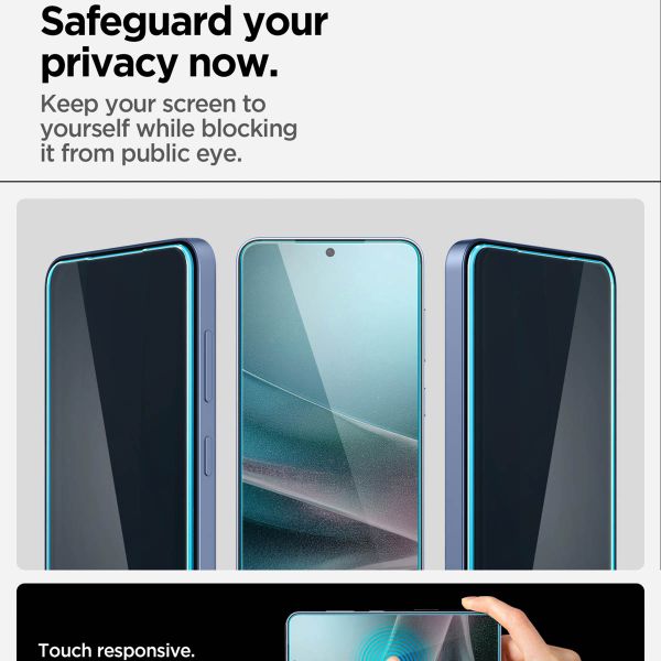 Spigen GLAStR Privacy EZ Fit Displayschutzfolie + Applicator - 2er-Pack Samsung Galaxy S24 Plus / S25 Plus