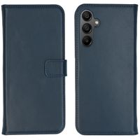 Selencia Echtleder Klapphülle Samsung Galaxy A15 (5G/4G) - Dunkelblau
