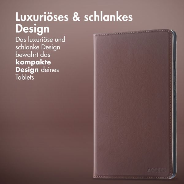 Accezz Classic Klapphülle Samsung Galaxy Tab S9 11.0 Zoll / S10 Lite / S10 FE / S9 FE 10.9 Zoll - Braun