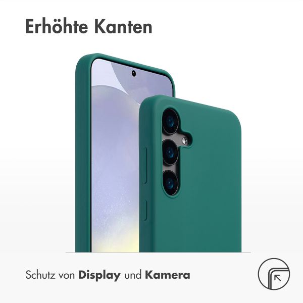 Accezz Liquid Silikoncase Samsung Galaxy S24 - Dunkelgrün