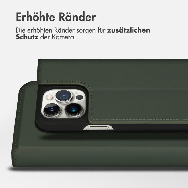 Accezz Premium Leather Slim Klapphülle Apple iPhone 14 Pro Max - Grün