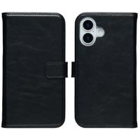 Selencia Echtleder Klapphülle Apple iPhone 17 - Schwarz
