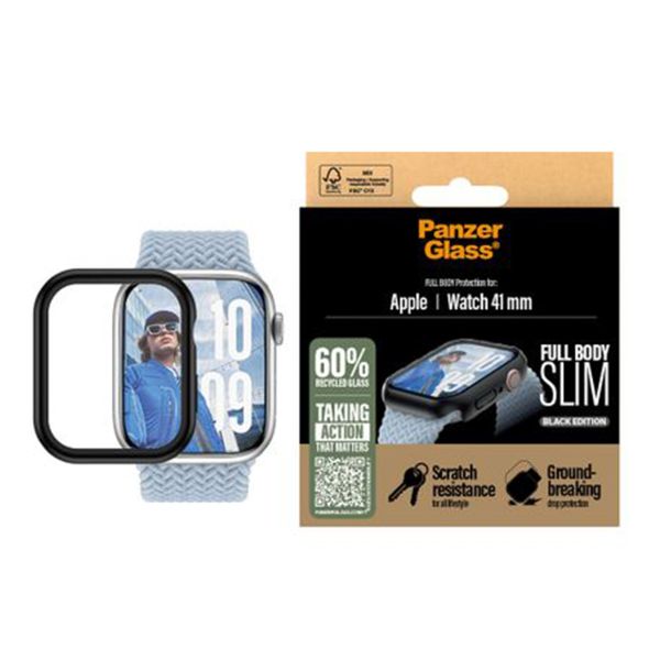 PanzerGlass Full Body Case Slim Apple Watch 7 / 8 / 9 - 41 mm - Schwarz