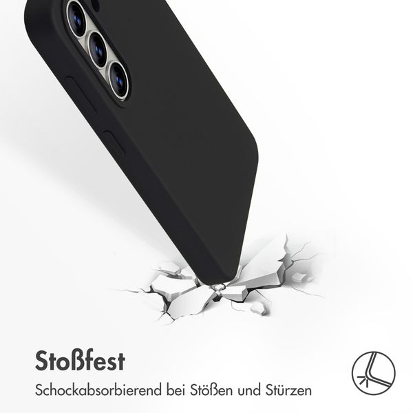 Accezz Liquid Silikoncase mit MagSafe Samsung Galaxy S26 - Schwarz