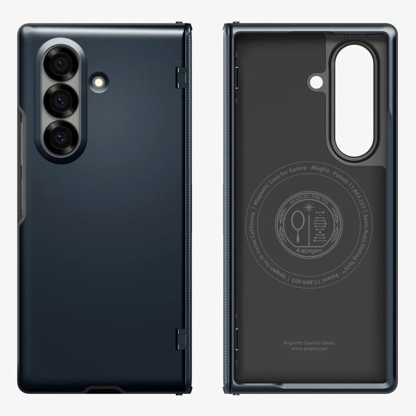 Spigen Slim Armor Pro MagFit Backcover Samsung Galaxy Z Fold 7 - Metal Slate