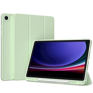 Accezz Smarte Klapphülle aus Silikon Samsung Galaxy Tab A9 Plus - Hellgrün