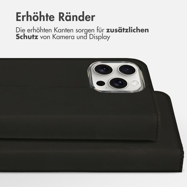 Accezz Wallet TPU Klapphülle Apple iPhone 16 Pro - Schwarz