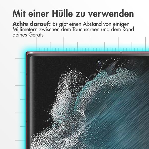 Accezz Screen Protector aus gehärtetem Glas Samsung Galaxy S22 Ultra