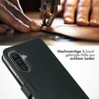 Selencia Echtleder Klapphülle Samsung Galaxy A18 (4G) / A17 (4G/5G) - Grün